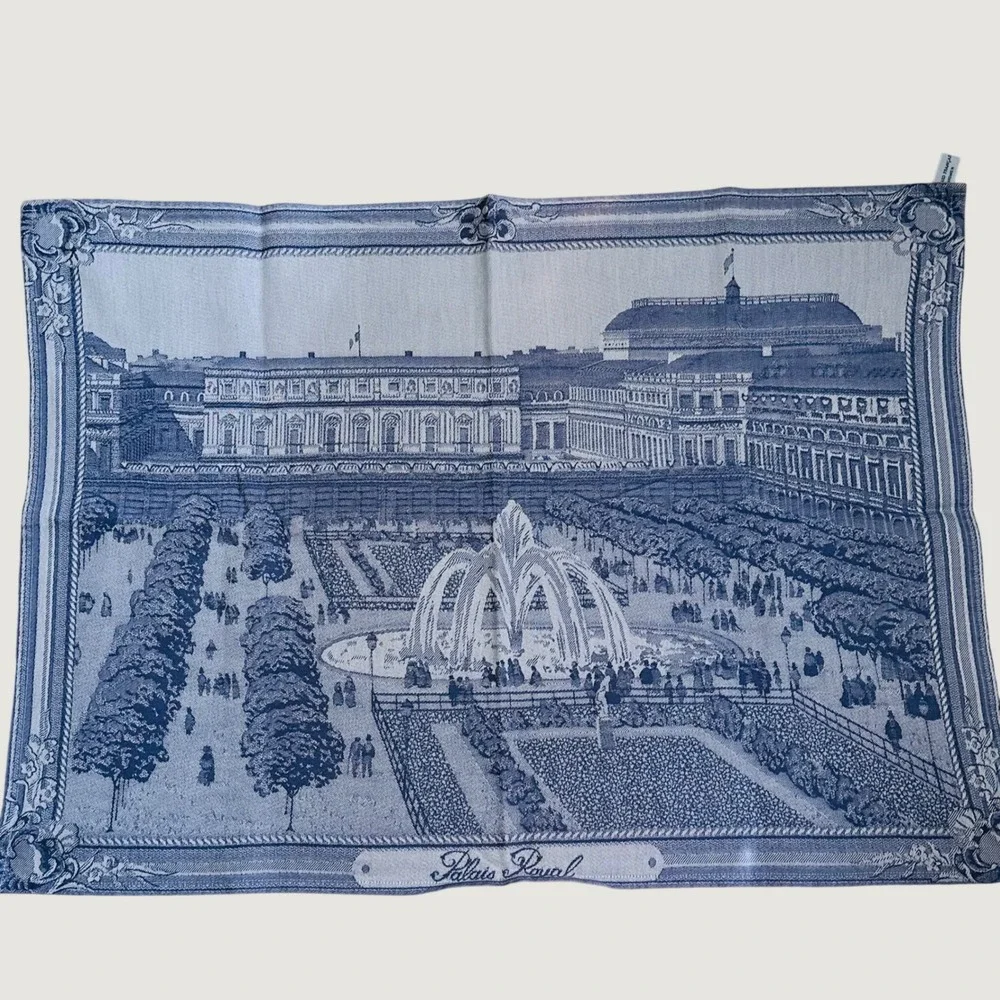 Le Jacquard Francais Cotton Tea Towel Purple — Jardin du Palais-Royal